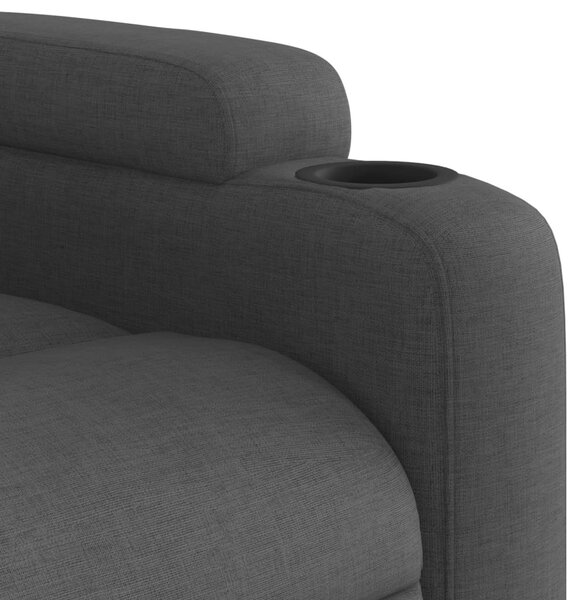 Sötétszürke szövet relaxfotel