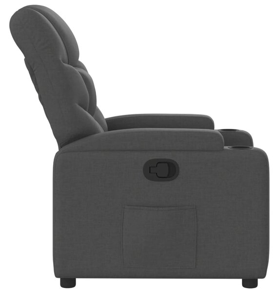 Sötétszürke szövet relaxfotel