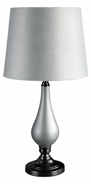 Anja asztali lámpa bársony búrával Ezüst 33x65 cm
