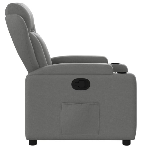 Sötétszürke szövet relaxfotel