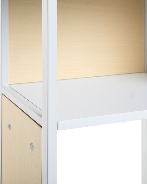 Ötszintes polcos elem BOGOTA 165 cm Fehér