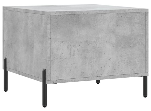 Betonszürke szerelt fa dohányzóasztal 50 x 50 x 40 cm