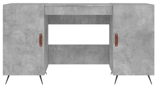 Betonszürke szerelt fa íróasztal 140 x 50 x 75 cm