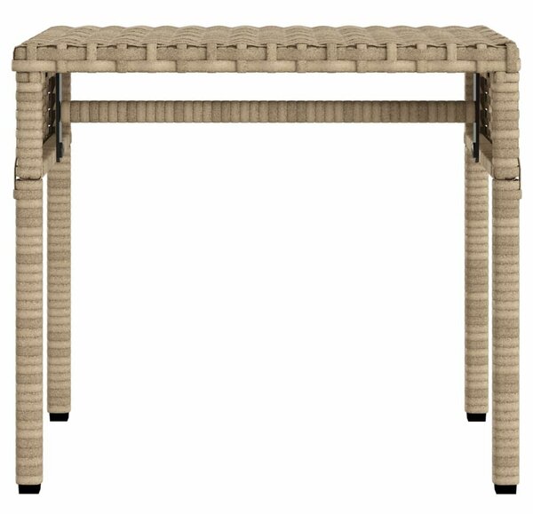 VidaXL Napozóágy - Polyrattan - Bézs - 200cm