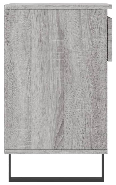 Szürke sonoma színű szerelt fa cipősszekrény 102x36x60 cm