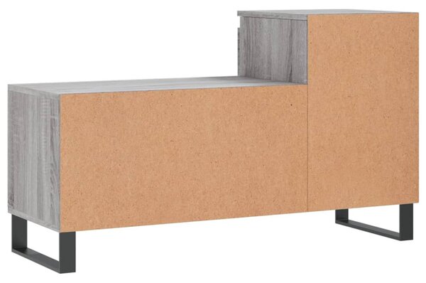 Szürke sonoma színű szerelt fa cipősszekrény 102x36x60 cm