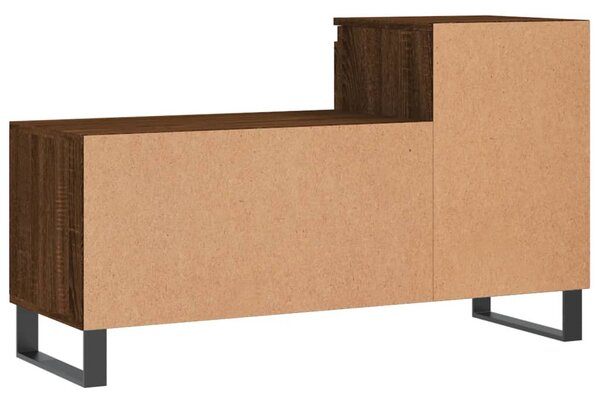 Barna tölgyszínű szerelt fa cipősszekrény 102x36x60 cm