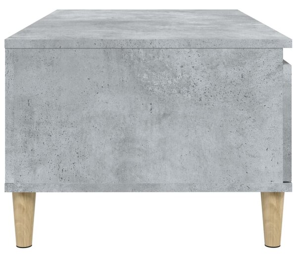 Betonszürke szerelt fa dohányzóasztal 90x50x36,5 cm