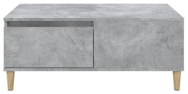 Betonszürke szerelt fa dohányzóasztal 90x50x36,5 cm