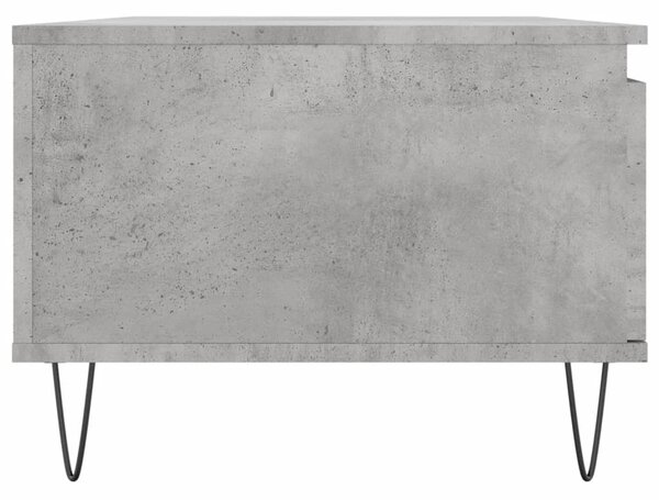 Betonszürke szerelt fa dohányzóasztal 90x50x36,5 cm