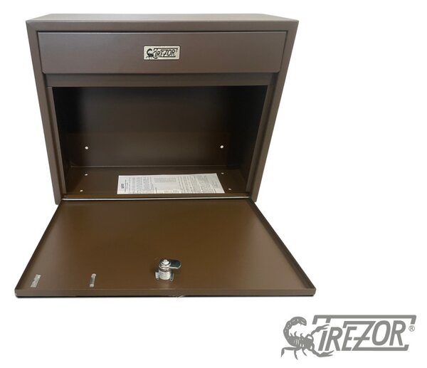 Trezor Postaláda Esőálló barna