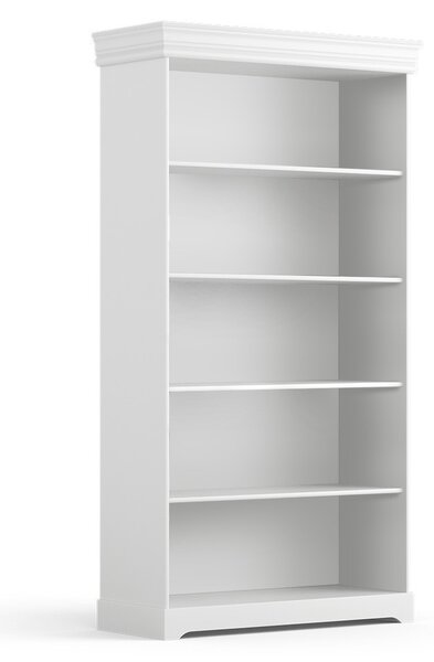 Torniella nyitott könyves szekrény, fehér