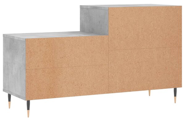 Betonszürke szerelt fa cipőszekrény 102x36x60 cm