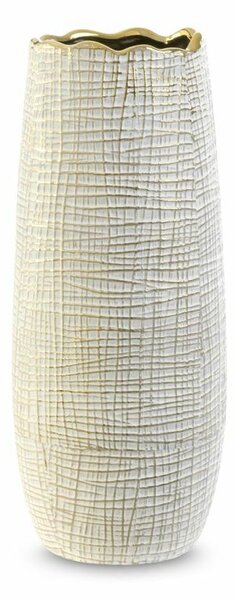 Selma2 fehér váza kerámia 14x14x33 cm