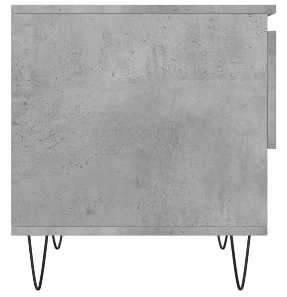 2 db betonszürke szerelt fa dohányzóasztal 50 x 46 x 50 cm