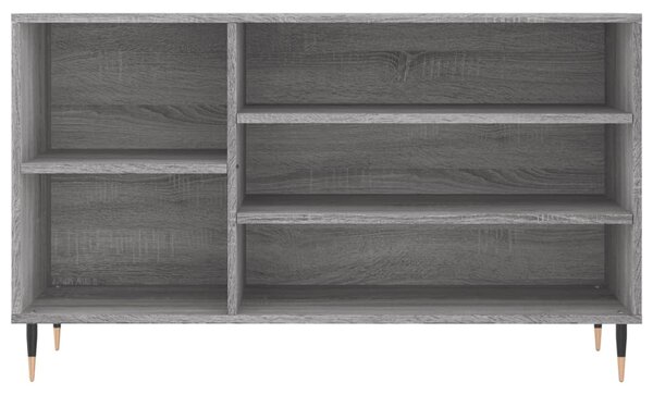Szürke sonoma színű szerelt fa cipősszekrény 102x36x60 cm