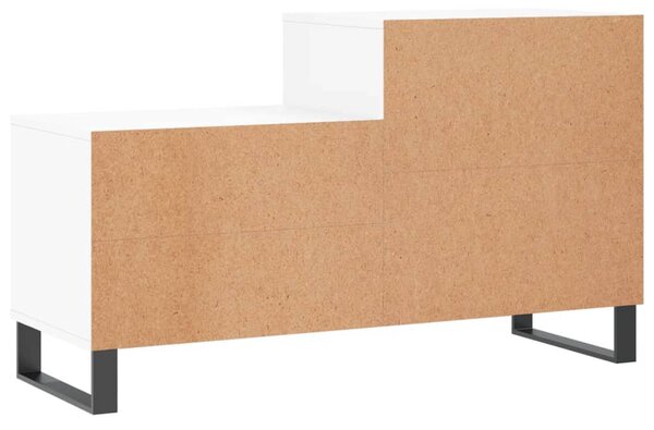 Fehér szerelt fa cipősszekrény 102x36x60 cm