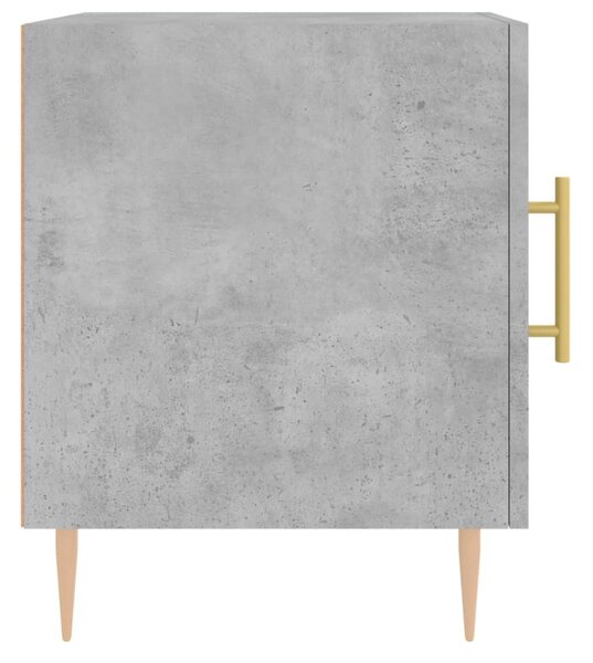 2 db betonszürke szerelt fa éjjeliszekrény 40 x 40 x 50 cm