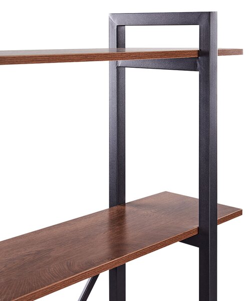 Ötszintes polcos elem DARBY 180 cm Sötétbarna