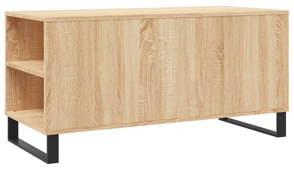 Sonoma tölgy színű szerelt fa dohányzóasztal 102 x 44,5 x 50 cm