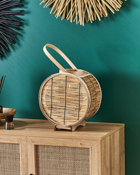 Lámpás BISTAL Rattan 30 cm Természetes