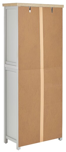 Négyszintes könyvespolc CLIO 180 cm Világosszürke