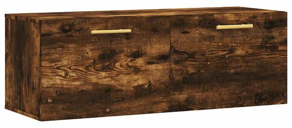 Füstös tölgy színű szerelt fa faliszekrény 100 x 36,5 x 35 cm