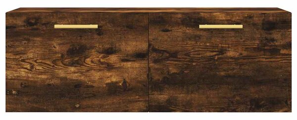 Füstös tölgy színű szerelt fa faliszekrény 100 x 36,5 x 35 cm