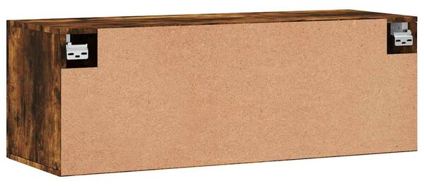 Füstös tölgy színű szerelt fa faliszekrény 100 x 36,5 x 35 cm