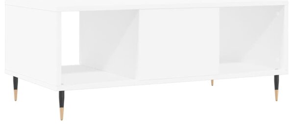 Fehér szerelt fa dohányzóasztal 90 x 50 x 36,5 cm