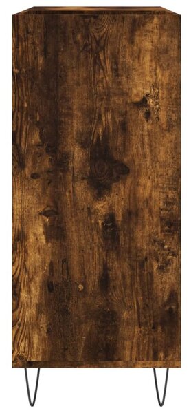 Füstös tölgy színű szerelt fa hanglemezszekrény 84,5x38x89 cm