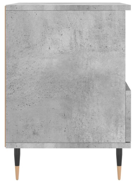 Betonszürke szerelt fa éjjeliszekrény 40x35x50 cm