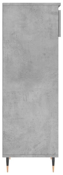 Betonszürke szerelt fa cipőszekrény 40 x 36 x 105 cm