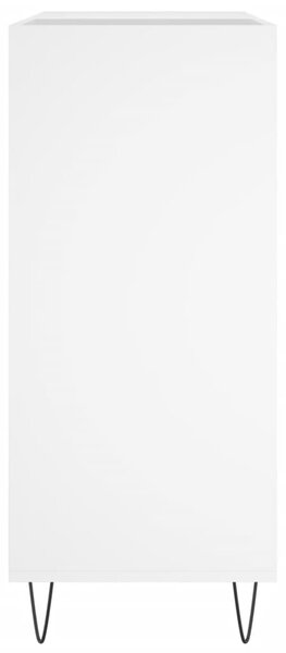 Fehér szerelt fa hanglemezszekrény 84,5 x 38 x 89 cm