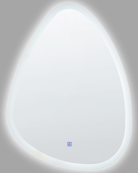 LED fürdőszobai tükör BETHUNE 58 cm 78 cm Ezüst