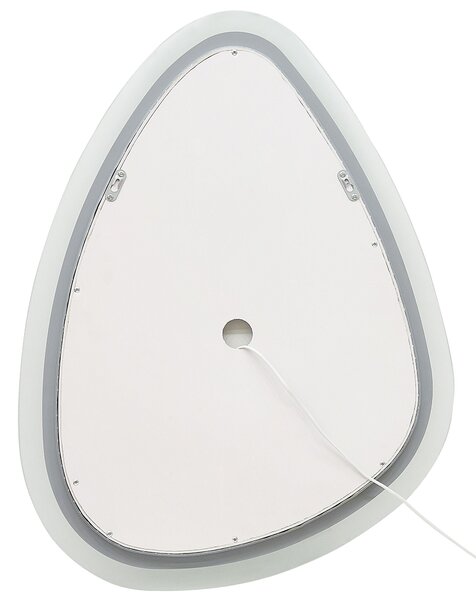 LED fürdőszobai tükör BETHUNE 58 cm 78 cm Ezüst