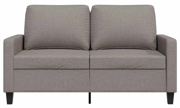Kétszemélyes fekete szövetkanapé 120 cm