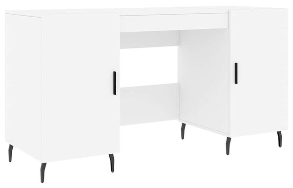 Fehér szerelt fa íróasztal 140 x 50 x 75 cm