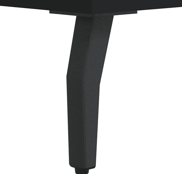 Fekete szerelt fa cipőszekrény 60 x 35 x 105 cm