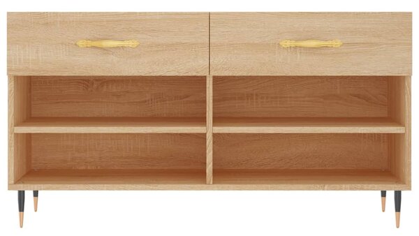 Sonoma tölgy színű szerelt fa cipőpolc 102x35x55 cm