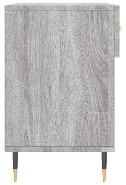 Szürke sonoma színű szerelt fa cipőpolc 102 x 35 x 55 cm
