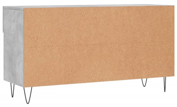 Betonszürke szerelt fa cipőpolc 102 x 35 x 55 cm