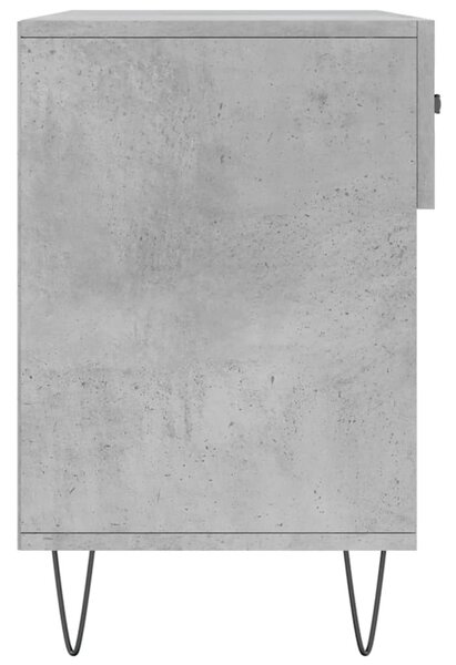 Betonszürke szerelt fa cipőpolc 102 x 35 x 55 cm