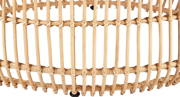 Kerti dohányzóasztal RANDAZZO 85 cm 85 cm Rattan Világosbarna