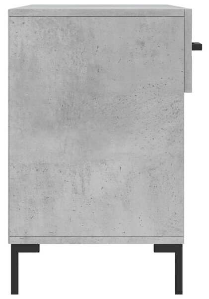 Betonszürke szerelt fa cipőpolc 102 x 35 x 55 cm