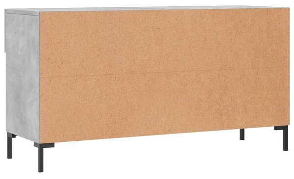 Betonszürke szerelt fa cipőpolc 102 x 35 x 55 cm