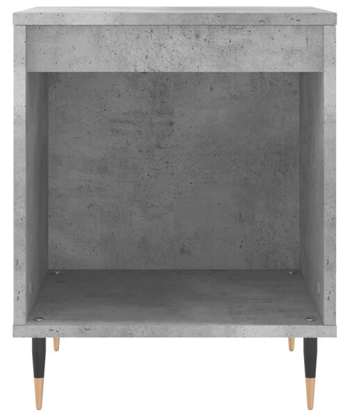 Betonszürke szerelt fa éjjeliszekrény 40x35x50 cm