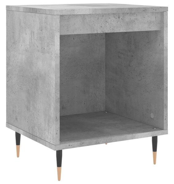 Betonszürke szerelt fa éjjeliszekrény 40x35x50 cm
