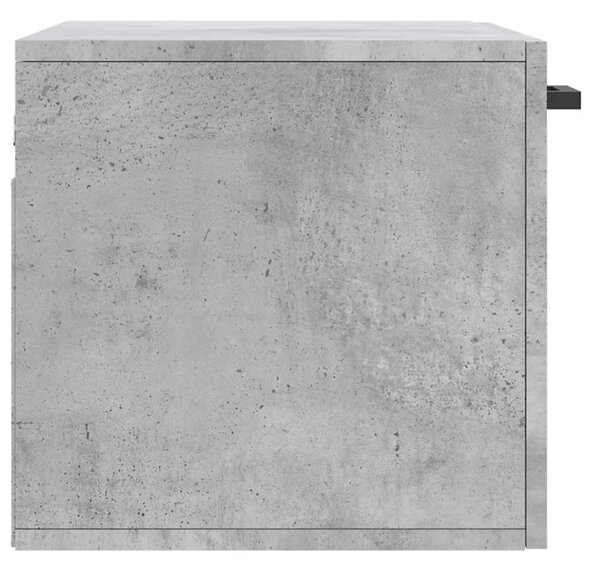 Betonszürke szerelt fa faliszekrény 60 x 36,5 x 35 cm
