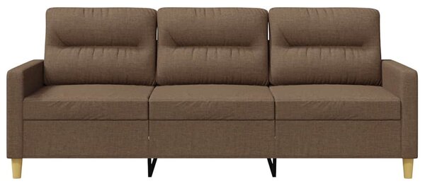 3 személyes barna szövetkanapé 180 cm